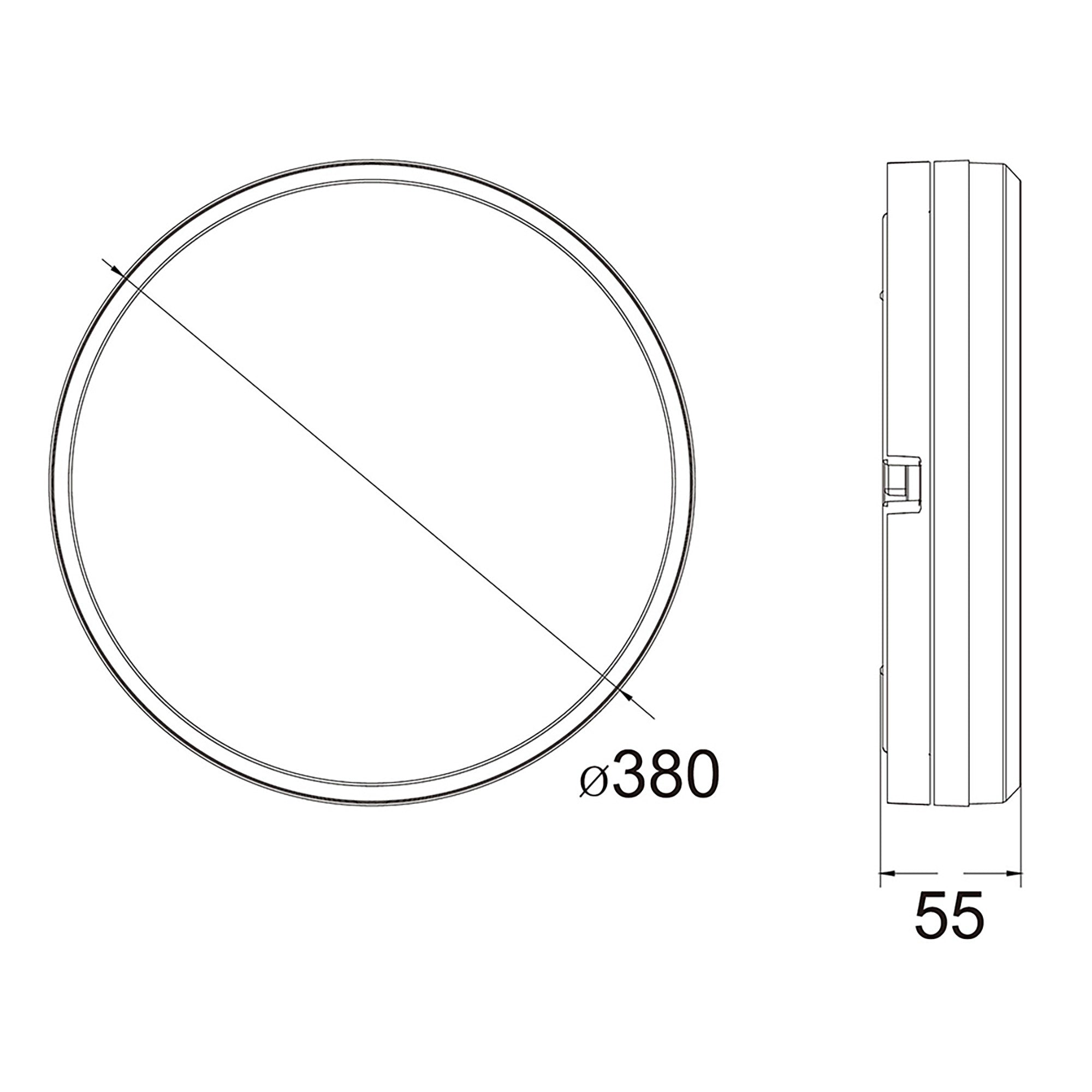 Hector-380 Gold 50W CCT IP65 LED Oyster Light