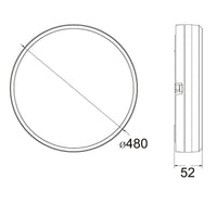 Thumbnail for Hector-480 IP65 LED Ceiling Light - Gold