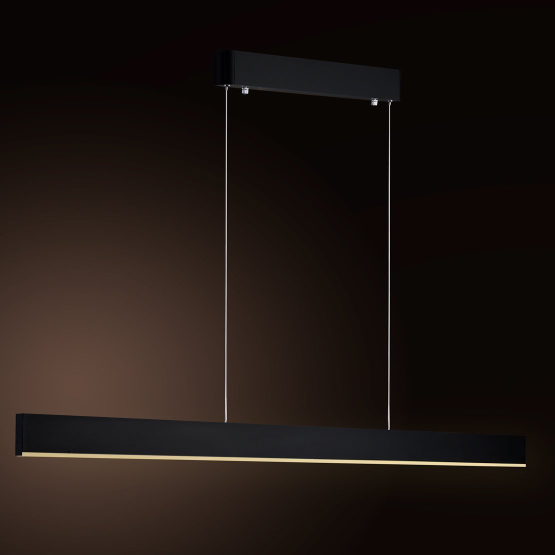 Sword Black LED Pendant 2500mm in Warm White