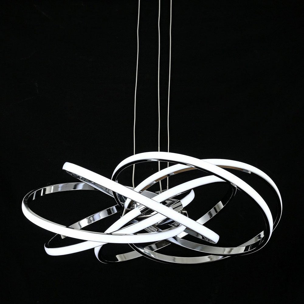 Mars 43w Day Light LED Pendant Light in Chrome