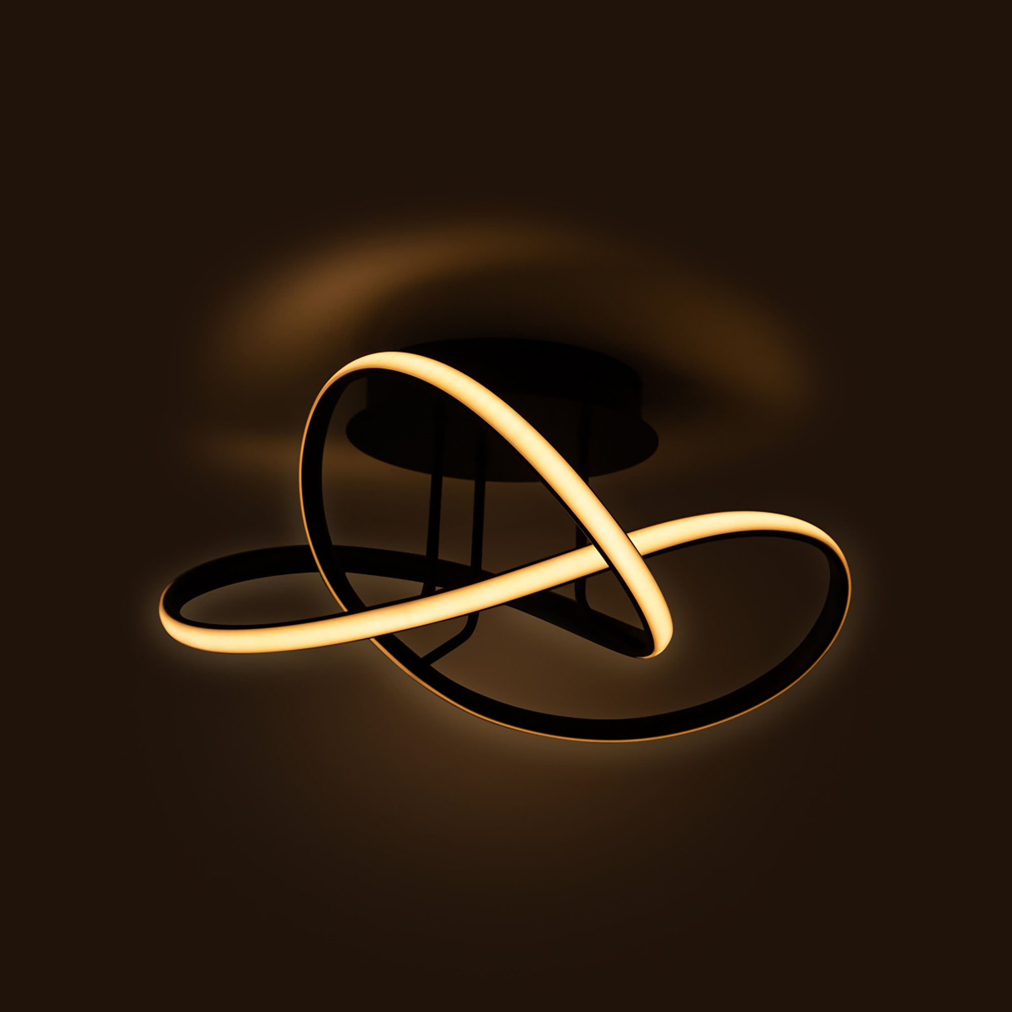 Suko Black 50W 3000K Close To Ceiling LED Pendant