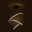 Crown Black 100W 3000K 3 Ring LED Pendant