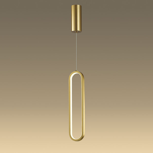 Oval Gold 20W 3000K LED Pendant