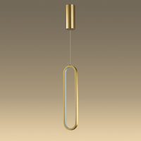 Thumbnail for Oval Gold 20W 3000K LED Pendant