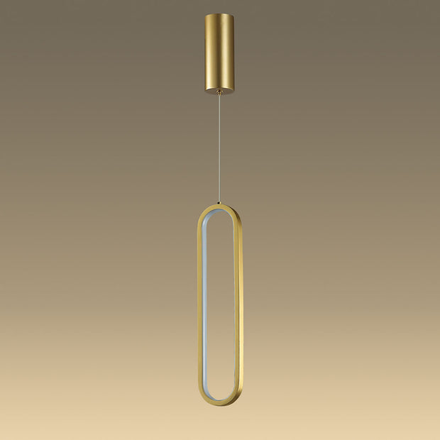 Oval Gold 20W 3000K LED Pendant