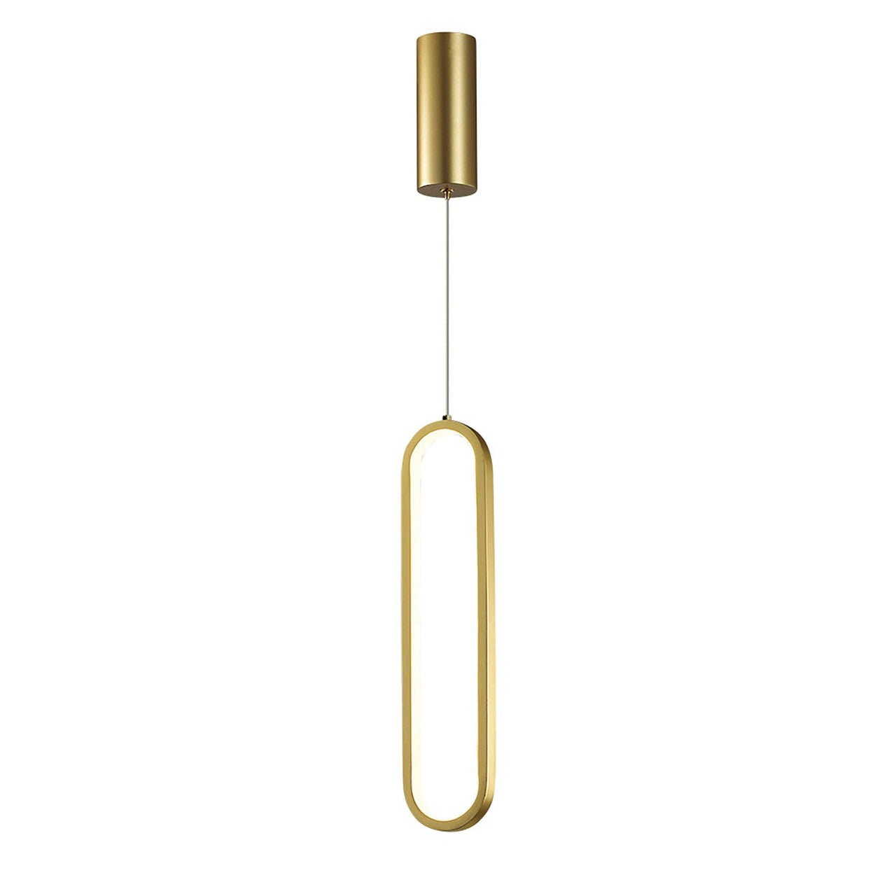 Oval Gold 20W 3000K LED Pendant