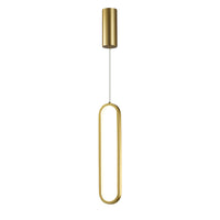 Thumbnail for Oval Gold 20W 3000K LED Pendant