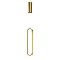 Thumbnail for Oval Gold 20W 3000K LED Pendant
