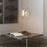 Thumbnail for Dynamic Gold with Cognac Glass 1 Light Pendant