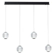 Langdon Black 3000K 4 Light LED Bar Pendant