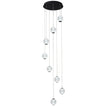 Langdon Black 5000K 8 Light LED Pendant