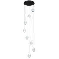 Thumbnail for Langdon Black 5000K 8 Light LED Pendant
