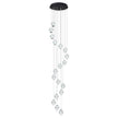 Langdon Black 5000K 15 Light LED Pendant