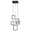 Dahli Black 58W 3000K 5 Light LED Pendant