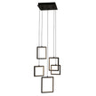 Dahli Black 58W 3000K 5 Light LED Pendant