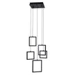 Dahli Black 58W 5000K 5 Light LED Pendant