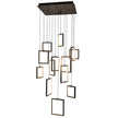 Dahli Black 160W 3000K 13 Light Pendant