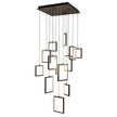 Dahli Black 160W 3000K 13 Light Pendant