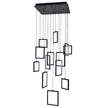 Dahli Black 160W 5000K 13 Light Pendant