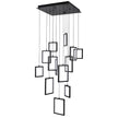 Dahli Black 160W 5000K 13 Light Pendant