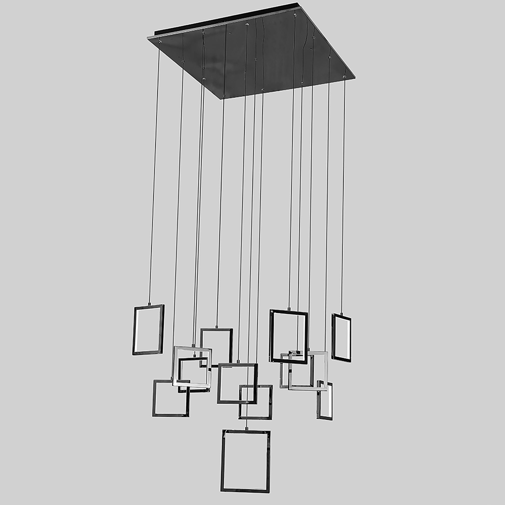 Dahli Black 160W 5000K 13 Light Pendant
