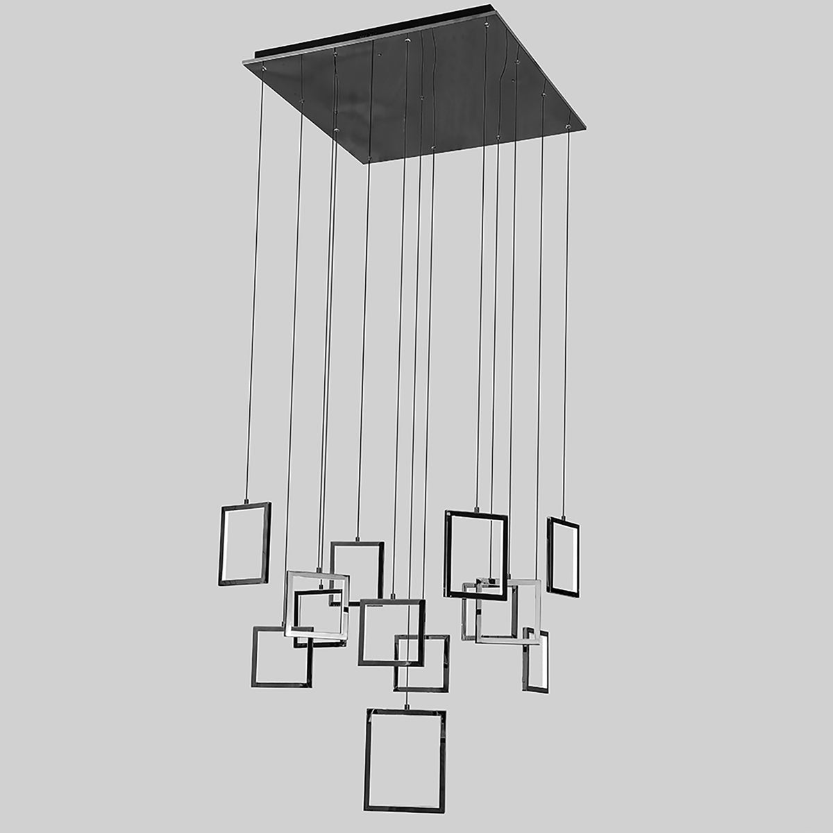 Dahli Black 160W 5000K 13 Light Pendant