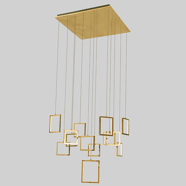 Dahli Gold 160W 3000K 13 Light Pendant