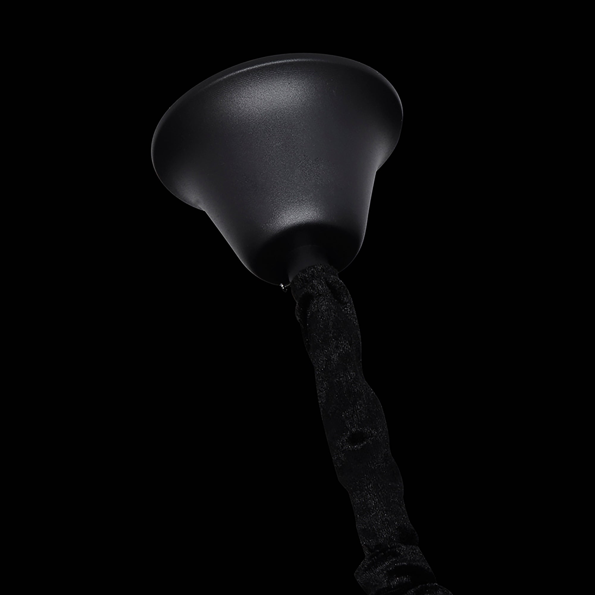 Chanel-S Black and Crystal 400mm x 1300mm Spiral Chandelier