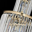 Chanel-S Gold and Crystal 400mm x 1300mm Spiral Chandelier