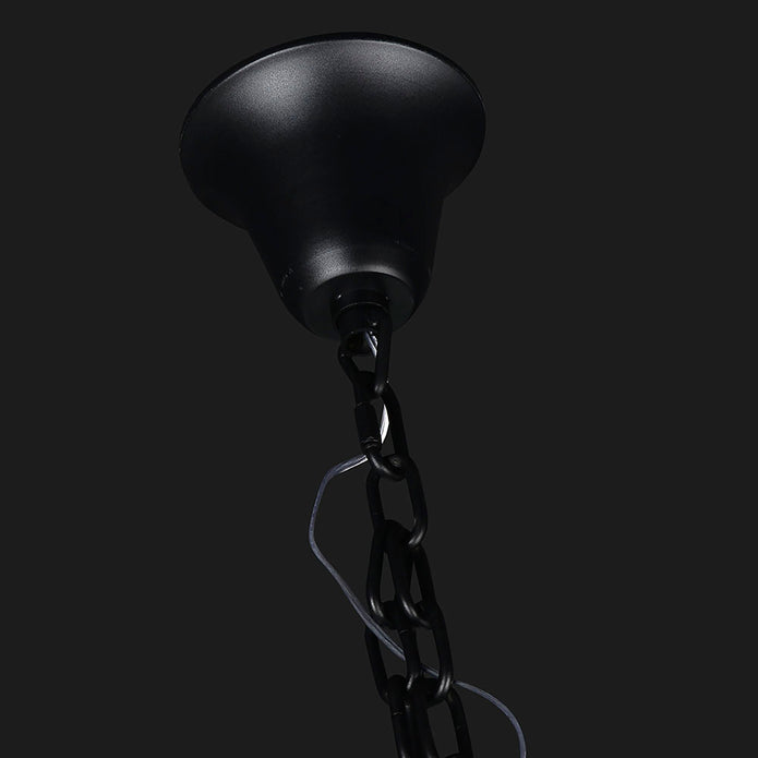 Chanel-L Black and Crystal 700mm x 2000mm Spiral Chandelier