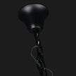 Chanel-L Black and Crystal 700mm x 2000mm Spiral Chandelier