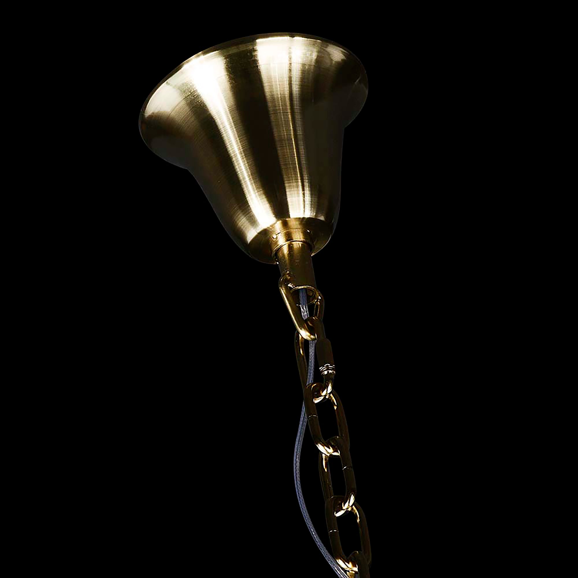 Chanel-L Gold and Crystal 700mm x 2000mm Spiral Chandelier