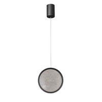 Thumbnail for Arago Black 1 Light CCT Round Disc LED Pendant