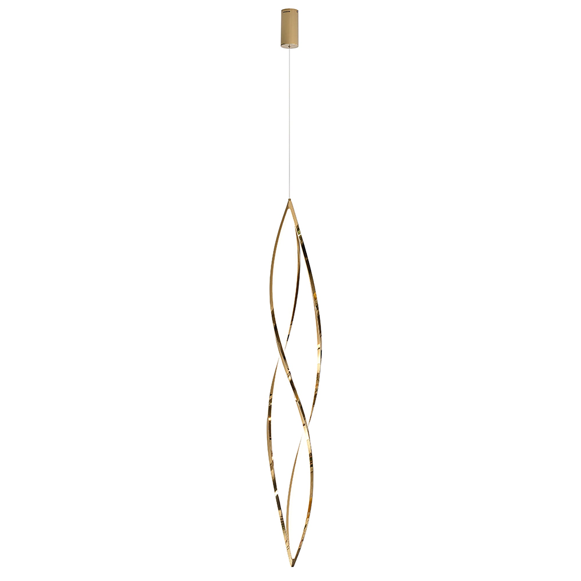 Spear Gold 1 Light 50W 3000K LED Pendant