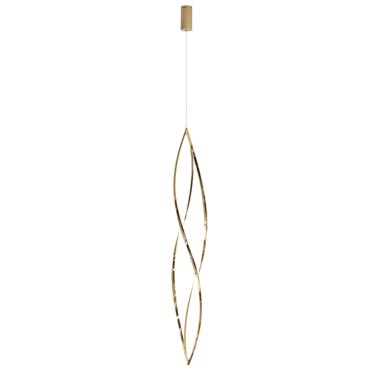 Spear Gold 1 Light 50W 3000K LED Pendant