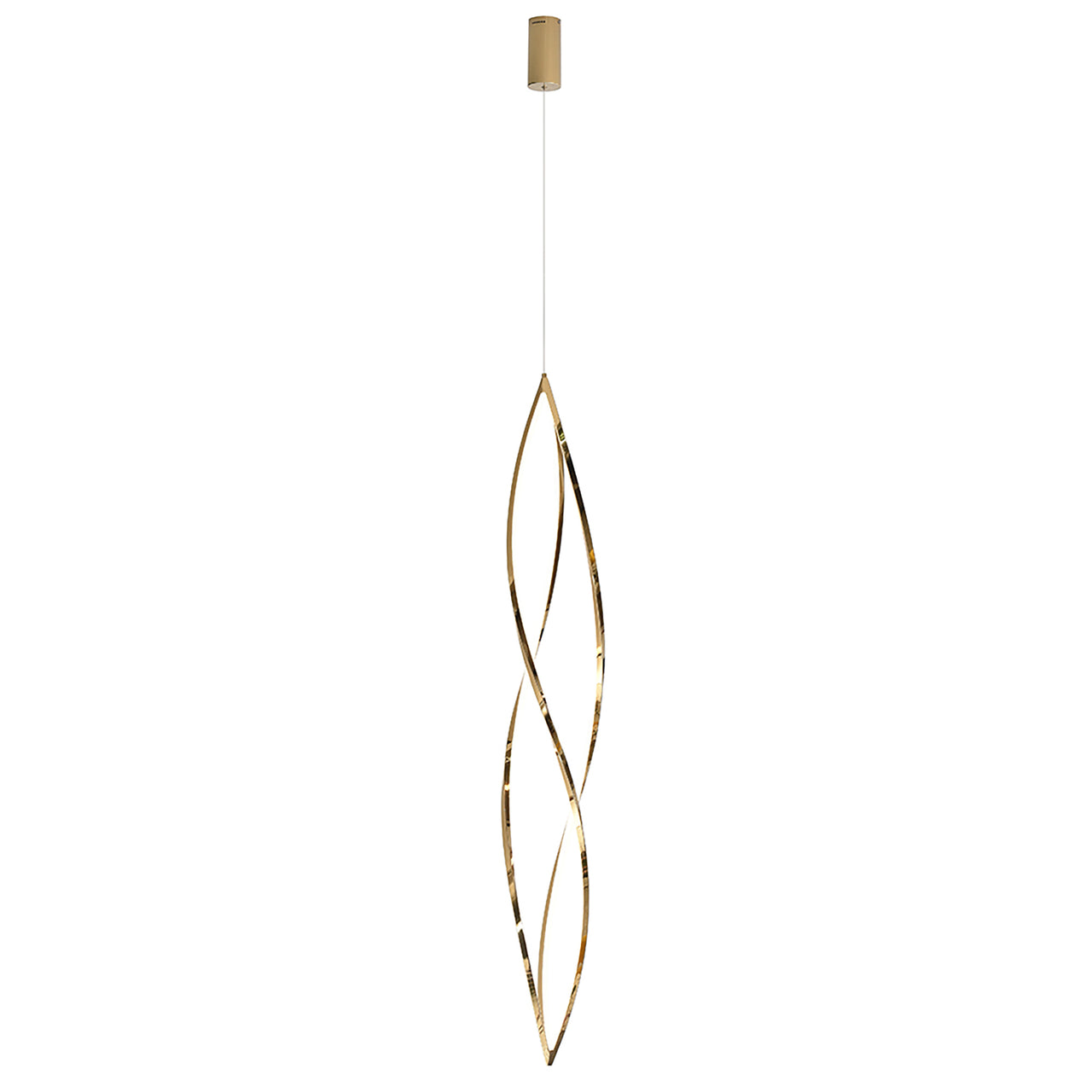 Spear Gold 1 Light 50W 3000K LED Pendant
