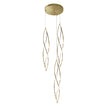 Spear Gold 3 Light 150W 3000K LED Pendant