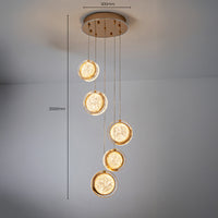 Thumbnail for Yoyo Gold 5 Light 50W CCT LED Pendant Light