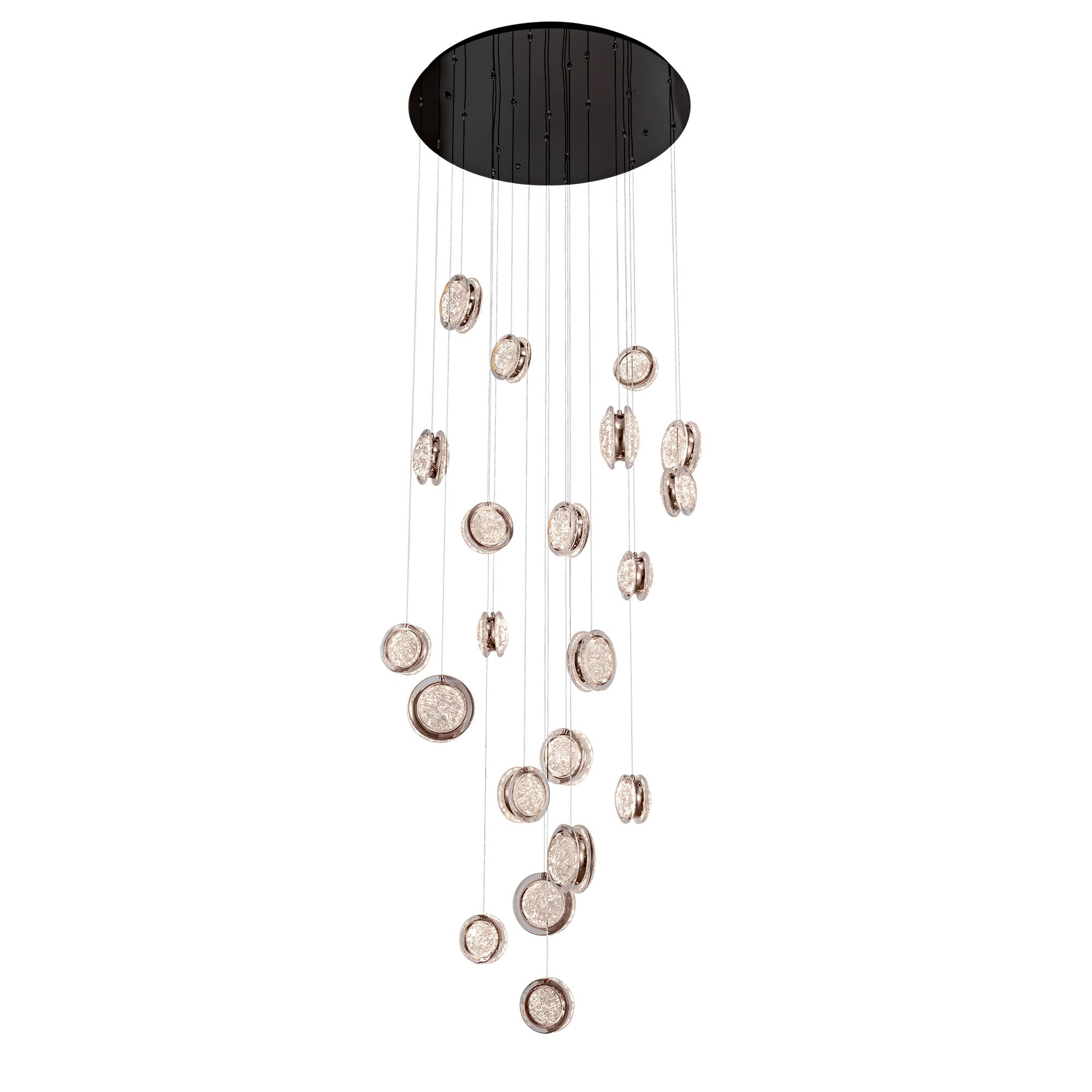 Yoyo Gun Metal 21 Light 190W CCT LED Pendant Light