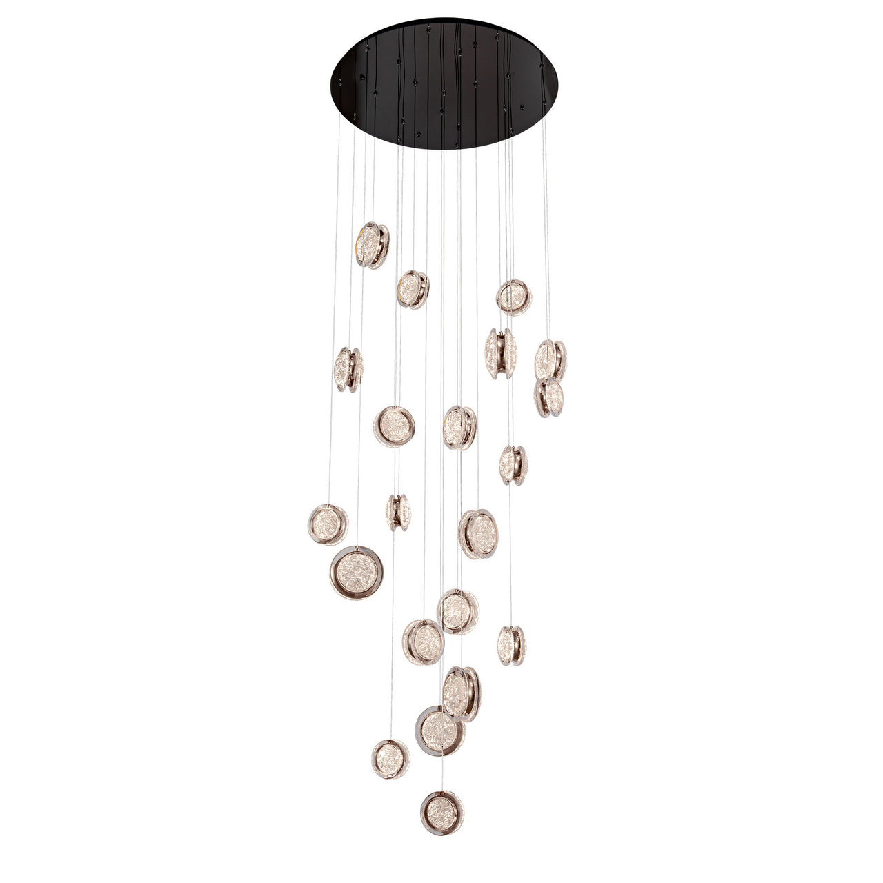 Yoyo Gun Metal 21 Light 190W CCT LED Pendant Light