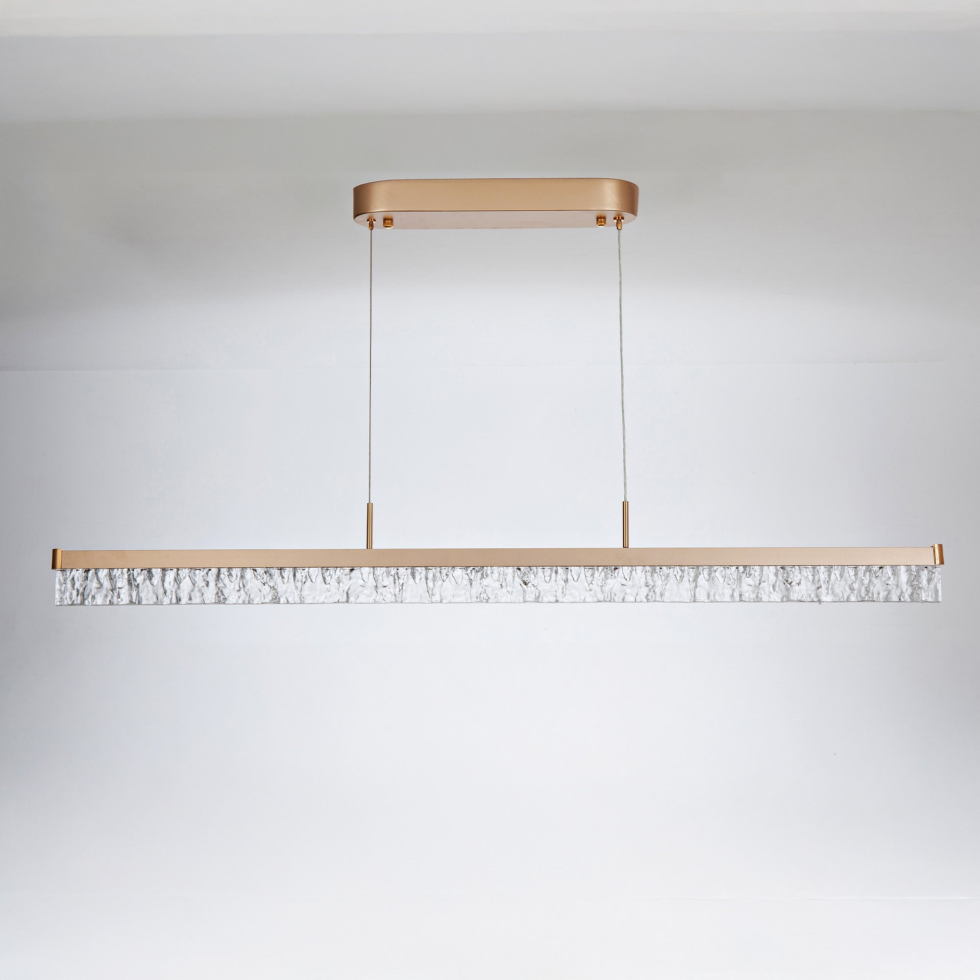 Brystol Gold 24W CCT 1200mm Linear Crystal Pendant