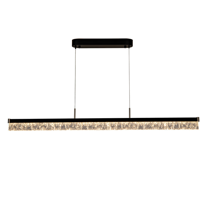 Brystol Black 24W CCT 1200mm Linear Crystal Pendant