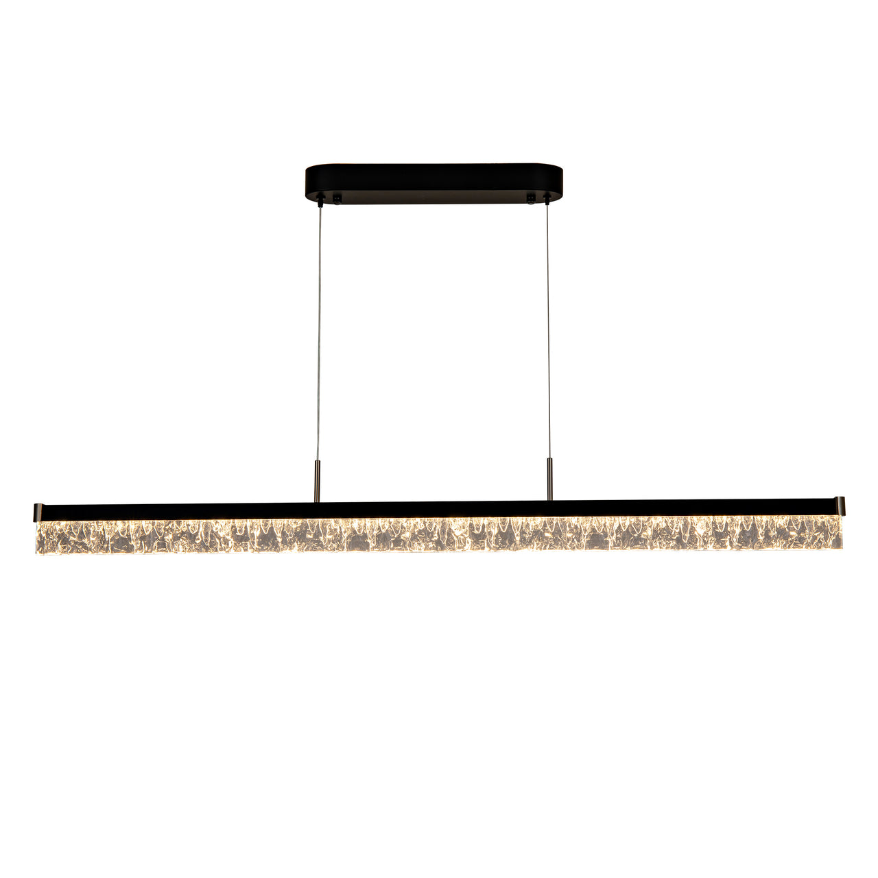 Brystol Black 24W CCT 1200mm Linear Crystal Pendant