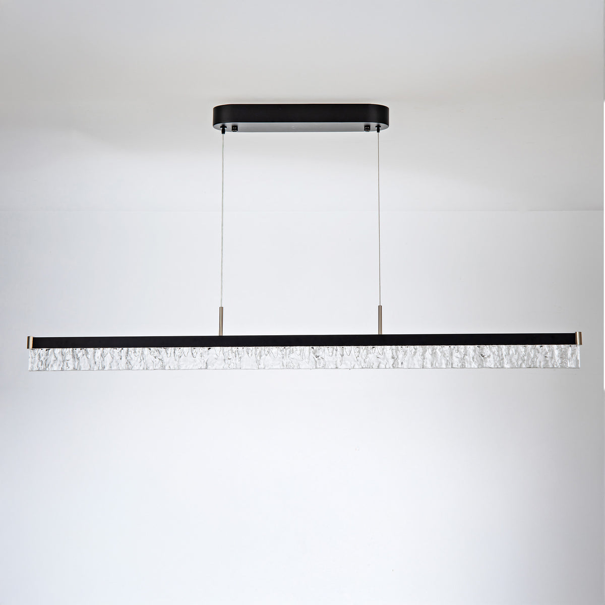 Brystol Black 24W CCT 1200mm Linear Crystal Pendant