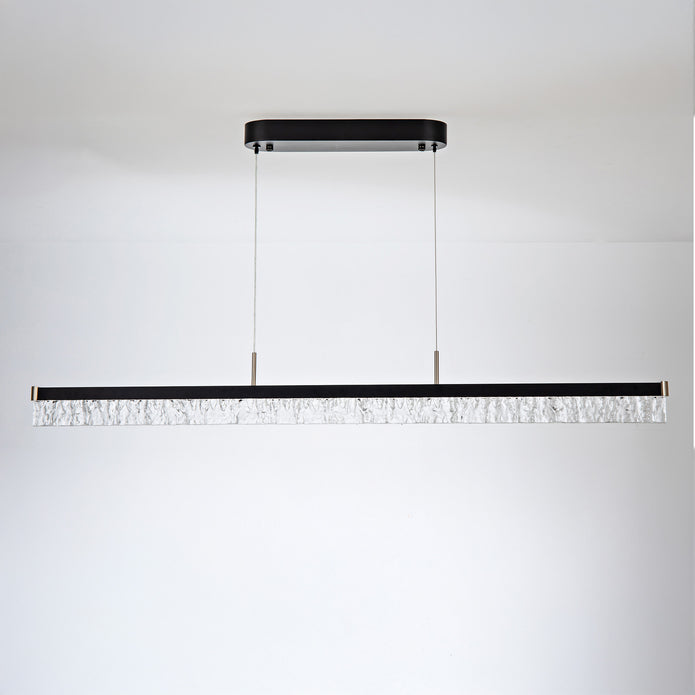 Brystol Black 24W CCT 1200mm Linear Crystal Pendant