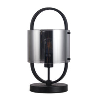 Thumbnail for Dynamic Black with Smoke Glass Table Lamp