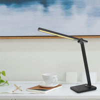 Thumbnail for Bruce Black 10w CCT Dimmable LED Desk Lamp