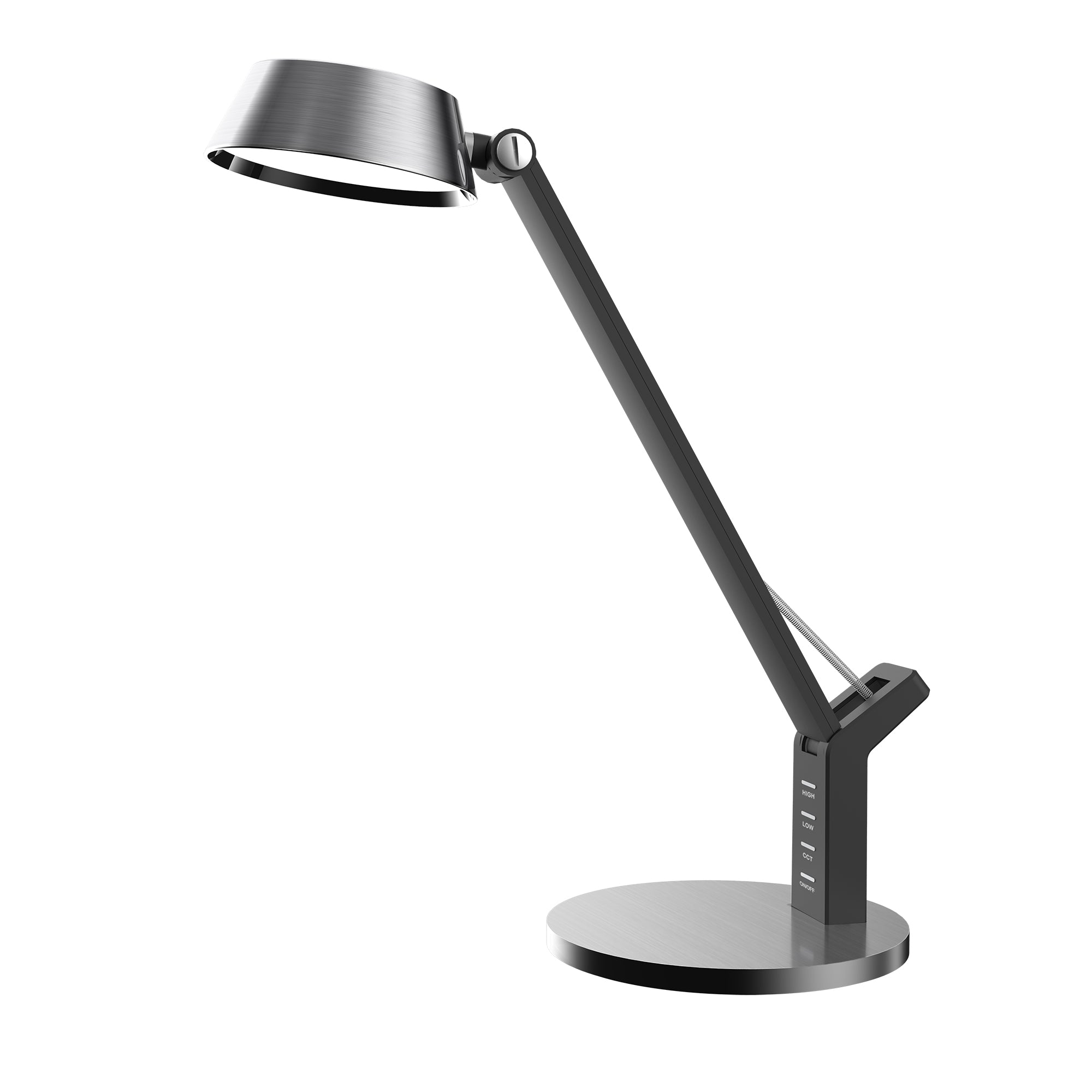Hilda Black Nickel 8w CCT with USB LED Desk Lamp