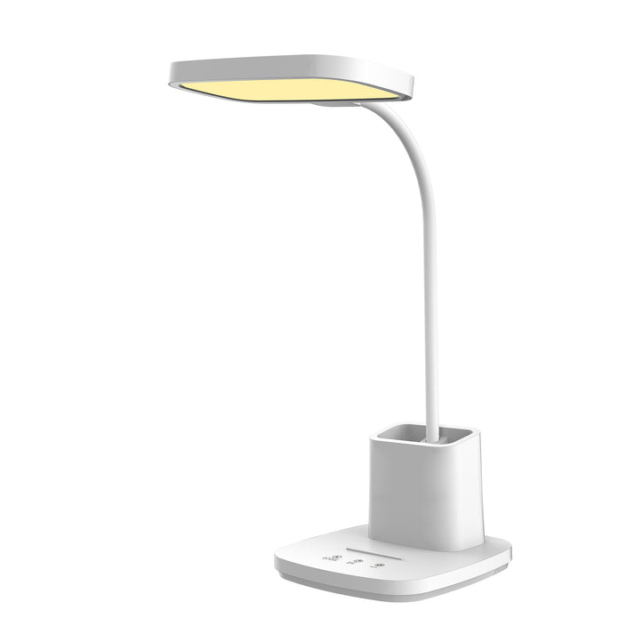 Penchi White 10w CCT Rechargeable LED Desk Lamp