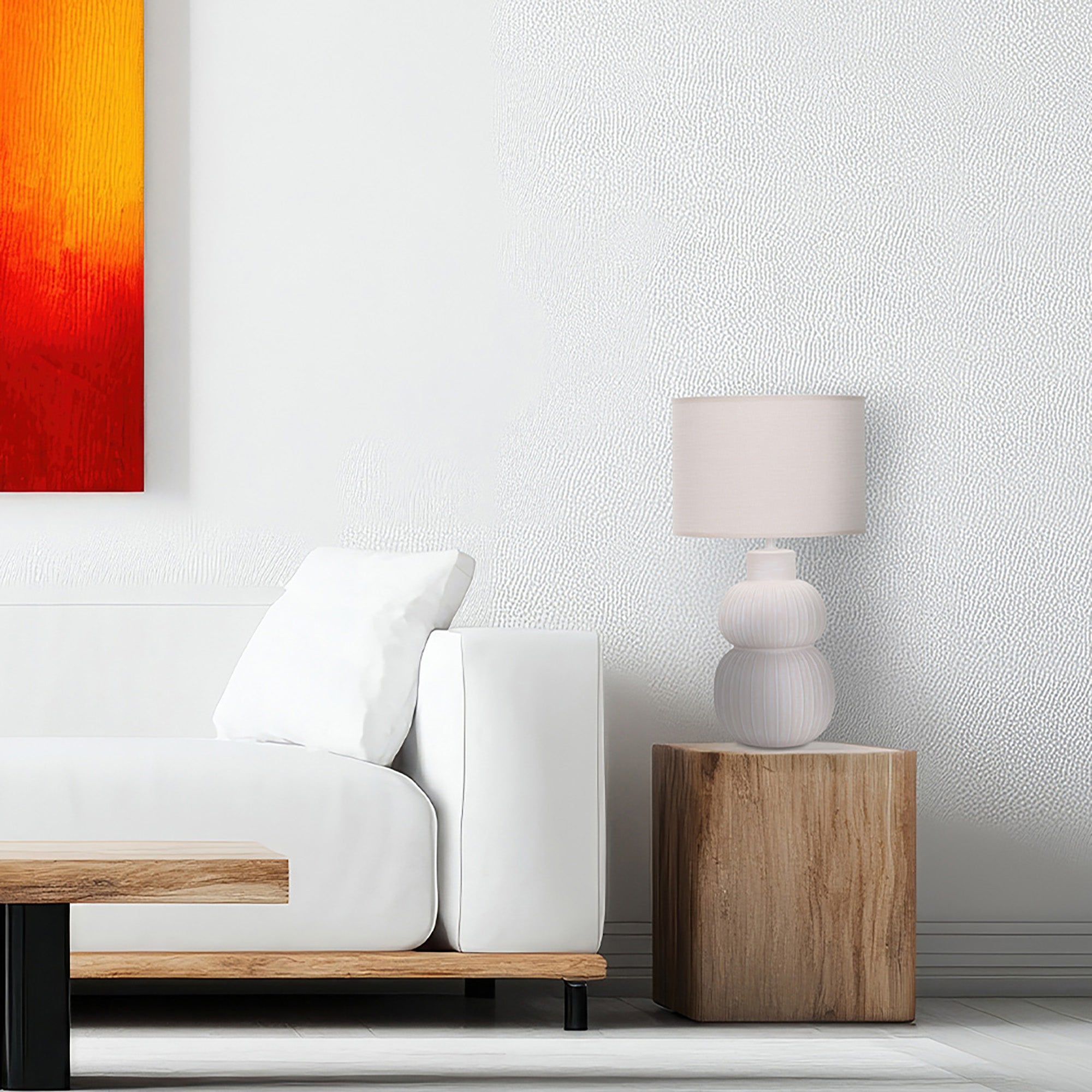 Mosh Off White Table Lamp